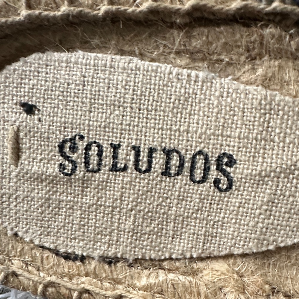 Soludos Navy and Cream Espadrilles with Tassels - Picture 5 of 6